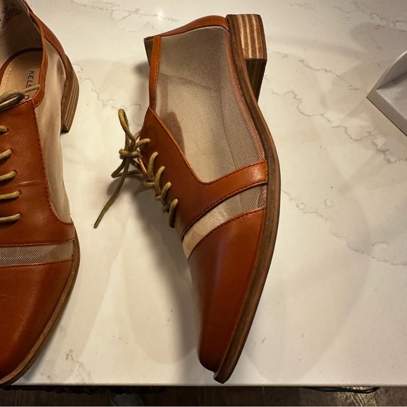 Kelsi Dagger Brown Leather Oxfords - Picture 3 of 9
